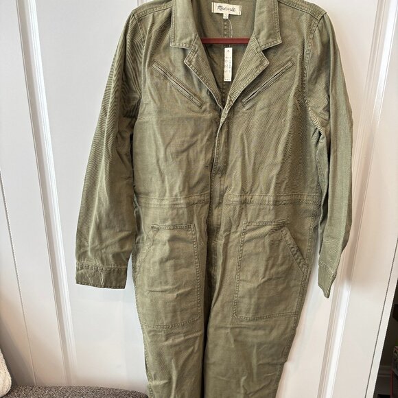 Madewell Flight Suit Coverall Women's Jumpsuit AE794 - Picture 2 of 5
